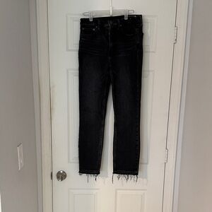 Gap High Rise Vintage Slim Jeans - rinsed black